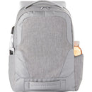 Overland TSA Friendly 17" Laptop Backpack with USB Port — Gray (GY) — blank front view