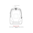 Overland TSA Friendly 17" Laptop Backpack with USB Port — Gray — blank product view