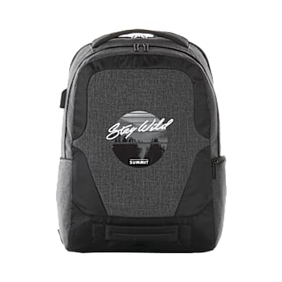 Overland TSA Friendly 17" Laptop Backpack with USB Port custom branded promotional product