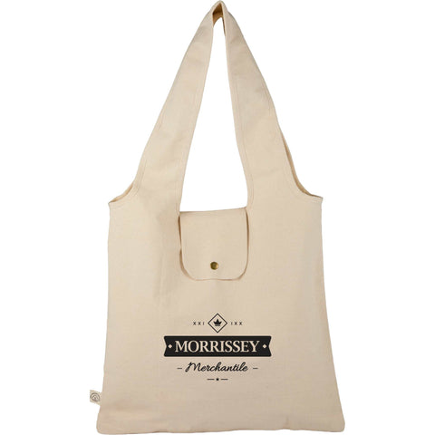 Packable 8oz Organic Cotton Tote custom branded promotional totes