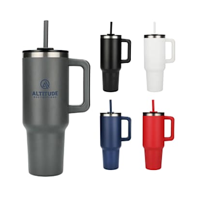 Pinnacle 40oz Vacuum Insulated Travel Tumbler custom branded promotional product