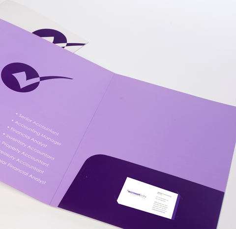 One Pocket Presentation Folders