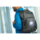 Rainier TSA Friendly 17" Laptop Backpack — Black (BK) — decorated product view