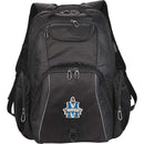 Rainier TSA Friendly 17" Laptop Backpack — Black (BK) — decorated front view