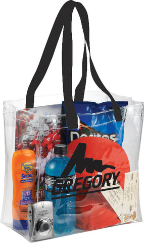 Rally Clear Stadium Tote custom branded promotional totes