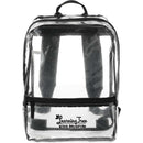 Rally Slim Backpack — Black (BK) — decorated front view