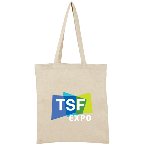 Recycled 6oz Cotton Twill Convention Tote custom branded promotional totes