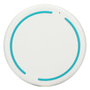 Recycled ABS Fast Wireless Charging Pad in White — supplier blank front view