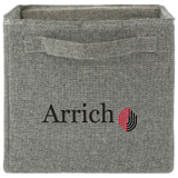 Recycled Cotton Storage Cube custom branded promotional totes — 1