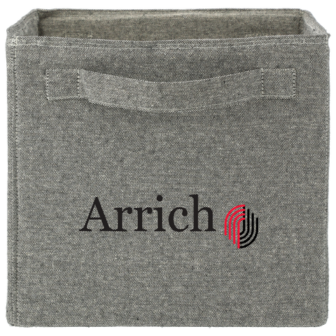 Recycled Cotton Storage Cube custom branded promotional totes