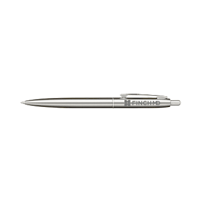 Recycled Stainless Steel Ballpoint Pen custom branded promotional pens