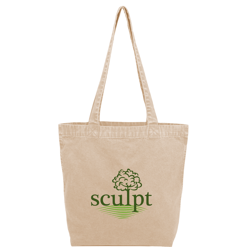 Recycled Washed 10 oz Cotton Tote custom branded promotional totes