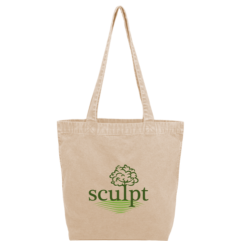 Recycled Washed 10 oz Cotton Tote custom branded promotional totes