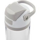 Reef 30oz Recycled Tritan Bottle — Clear — closed flip-top lid and carry loop close-up