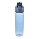 Reef 30oz Recycled Tritan Bottle — Midnight Blue — blank front view with open flip-top lid