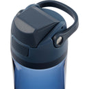 Reef 30oz Recycled Tritan Bottle — Midnight Blue — closed flip-top lid and carry loop close-up
