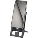 reFlex Foldable Eco Phone Stand in Black — supplier blank front view