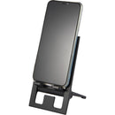 reFlex Foldable Eco Phone Stand in Black — supplier blank front view