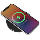 Renew Recycled Aluminum 15W Wireless Charging Pad in Black — supplier blank front view
