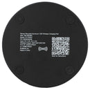Renew Recycled Aluminum 15W Wireless Charging Pad in Black — supplier blank back view