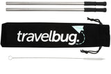 Reusable Stainless steel Straw Set with Brush custom branded promotional drinkware — 1