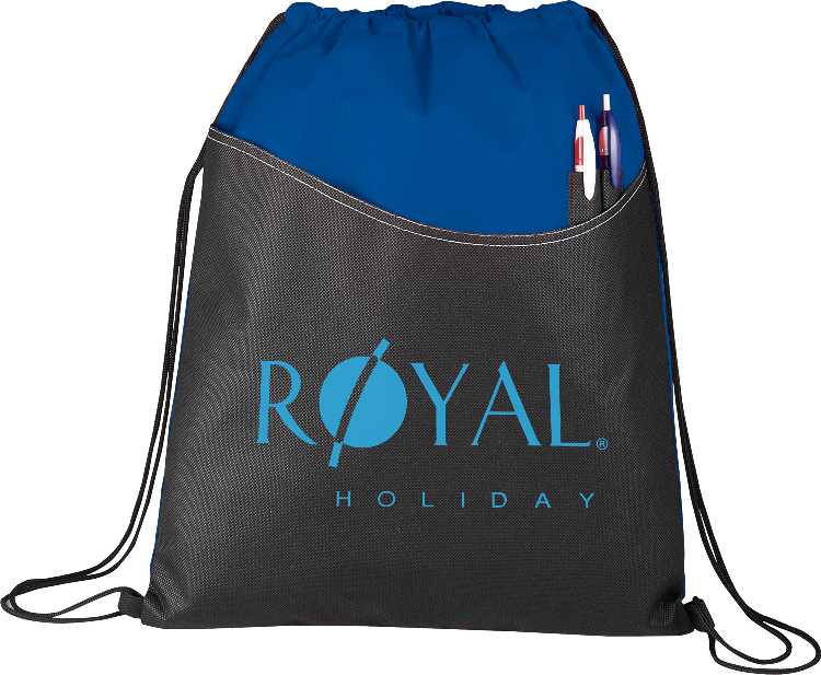 Rivers Non-Woven Drawstring Bag custom branded promotional totes