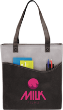 Rivers Pocket Non-Woven Convention Tote custom branded promotional totes
