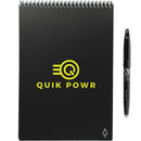 Rocketbook Executive Flip Notebook in Black — supplier decorated front view