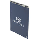 Rocketbook Executive Flip Notebook in Navy — supplier decorated view