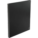 Rocketbook Fusion Letter Notebook Set — Black (BK) — blank right angle