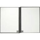 Rocketbook Fusion Letter Notebook Set — Black (BK) — open notebook and reusable pages