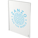 Rocketbook Fusion Letter Notebook Set — White (WH) — decorated left angle