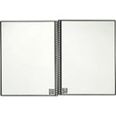 Rocketbook Fusion Letter Notebook Set — White (WH) — open notebook and reusable pages