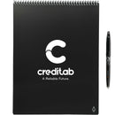 Rocketbook Letter Flip Notebook Set in Black — supplier decorated front view