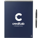 Rocketbook Letter Flip Notebook Set in Navy — supplier decorated front view