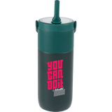 Roots 20 oz Ceramic Lined Travel Tumbler with Straw custom branded promotional drinkware — 1