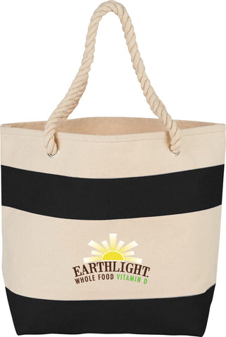 Rope Handle 16oz Cotton Canvas Tote custom branded promotional totes