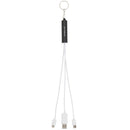 Route Light Up Logo 5-in-1 Cable in Black — supplier decorated front view