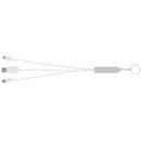 Route Light Up Logo 5-in-1 Cable in White — supplier blank front view