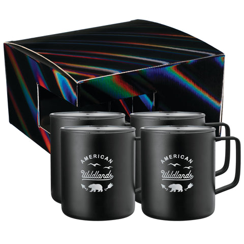 Rover Camp Mug 14oz  4 in 1 Gift Set custom branded promotional drinkware