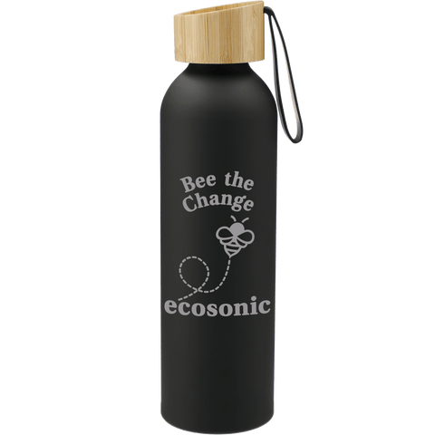 Ryze Aluminum Sports Water Bottle 22 oz with FSC® Bamboo Lid custom branded promotional drinkware