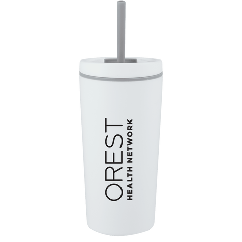 Santino 16 oz Recycled Tumbler with Dual Function Lid custom branded promotional drinkware