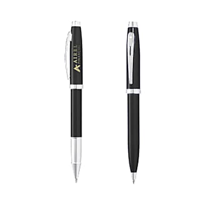 Sheaffer® 100 Glossy Ballpoint & Rollerball Pen Gift Set custom branded promotional pens