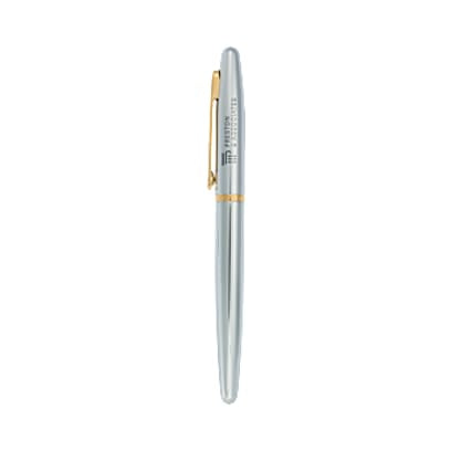 Sheaffer® VFM Polished Chrome with Gold Roller Ball custom branded promotional pens