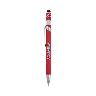 Simple Fidget Recycled Stylus Gel Pen custom branded promotional pens