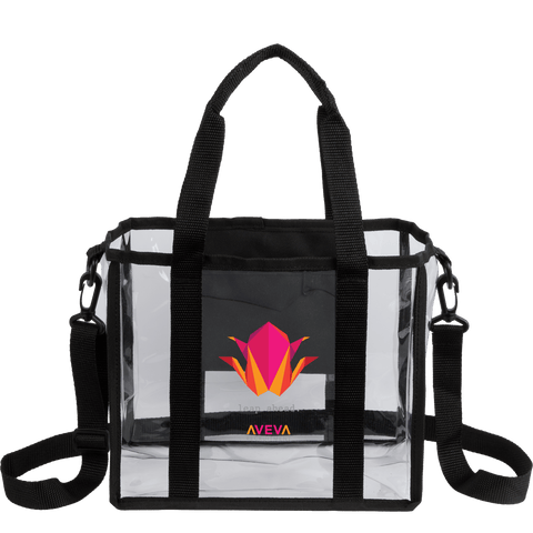 Small Clear Stadium Tote custom branded promotional totes