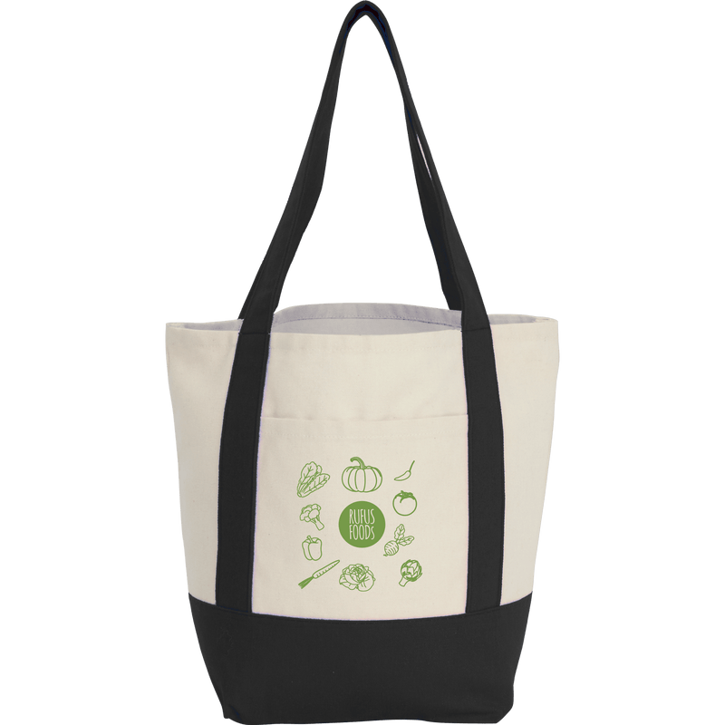 Small Recycled 8oz Cotton Tote custom branded promotional totes