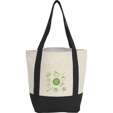 Small Recycled 8oz Cotton Tote custom branded promotional totes