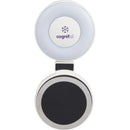 SnapLight Magnetic 360 Selfie Light in White — supplier decorated front view
