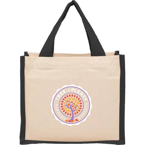 Sol Recycled Cotton & Jute Gift Tote custom branded promotional totes